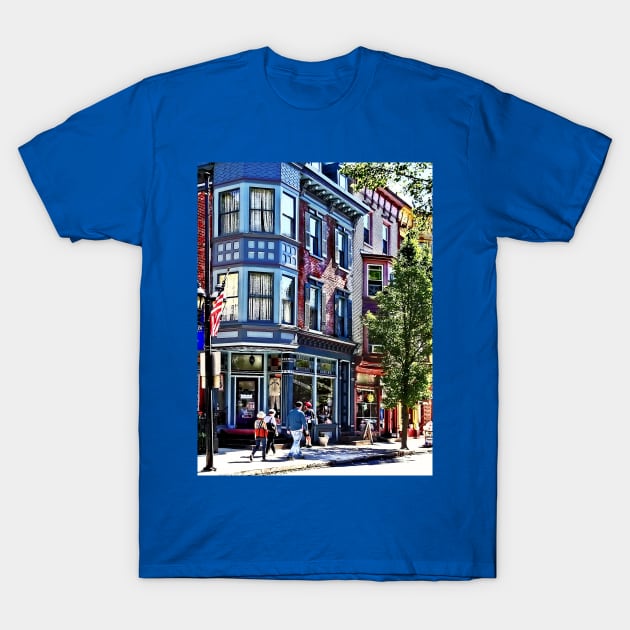 Jim Thorpe PA - Window Shopping T-Shirt by SusanSavad